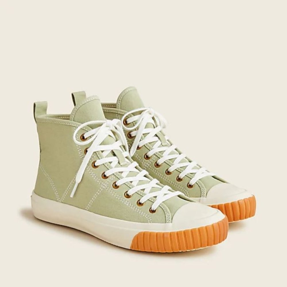 Brand new, still in the box, J.Crew high-top sneakers